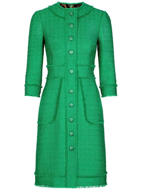 dolce gabbana tweed dress